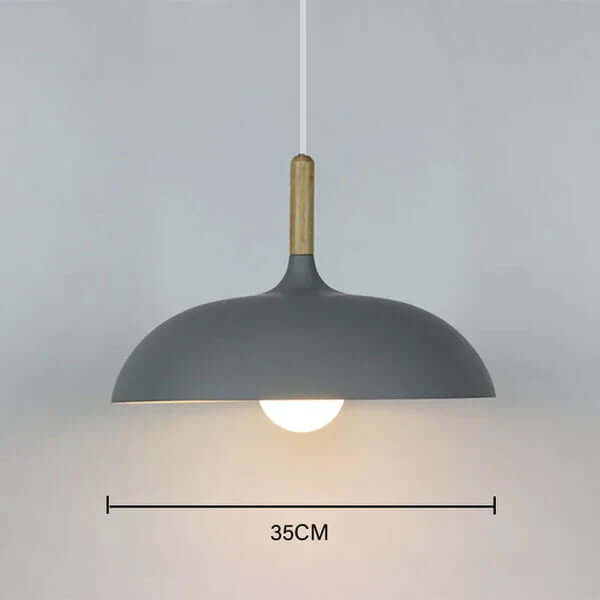 Skandinavisk Egetræ Loftlampe