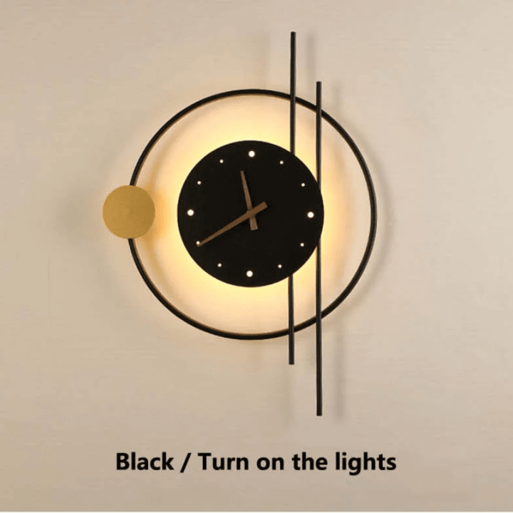 LED Vægur med Belysning, Moderne Design