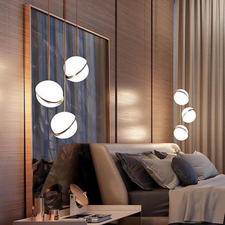 Måneformet Pendellampe i Moderne Design