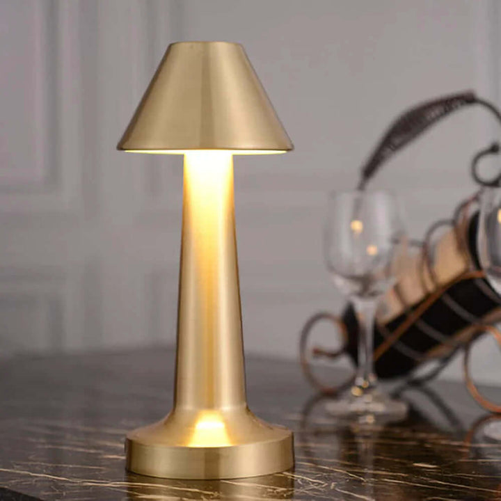 Dæmpbar LED bordlampe med genopladeligt batteri