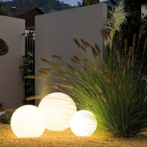 LED Havekuglelampe, Solar, Farveskift