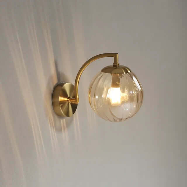 Moderne Glasvæglampe, Varm Hvid, 25cm
