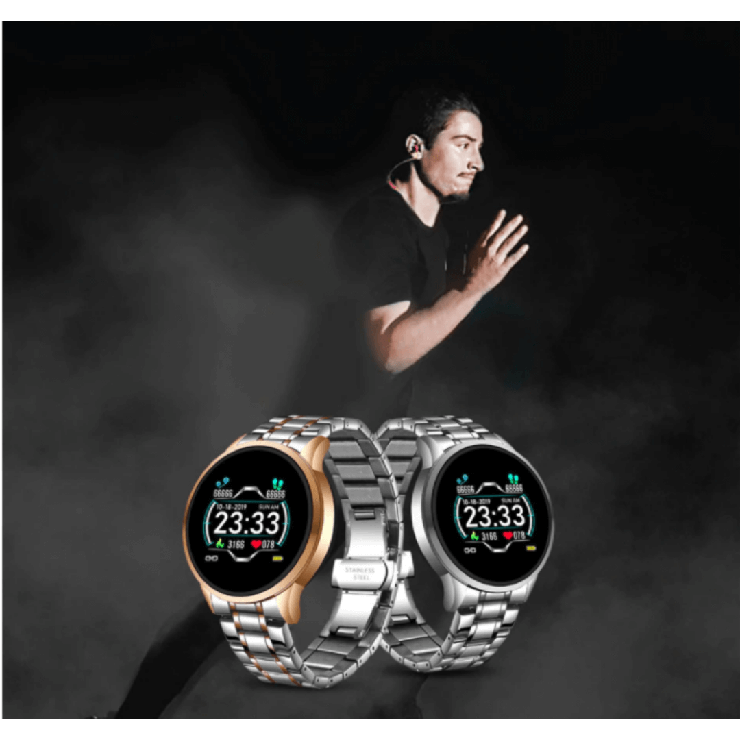 Klassisk Smartwatch med Fitness Tracker