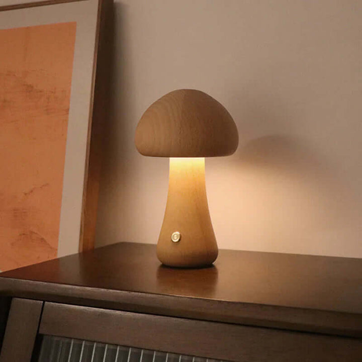 Træ Svampe LED Natlampe - Hyggelig Belysning til Børn