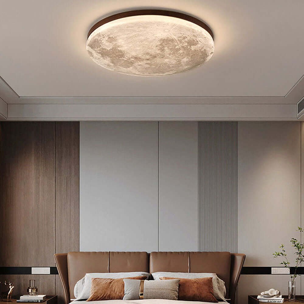 Måneformet LED Loftlampe - Moderne Design