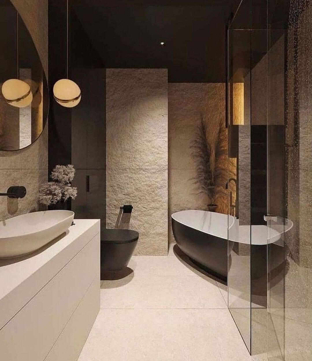 Måneformet Pendellampe i Moderne Design