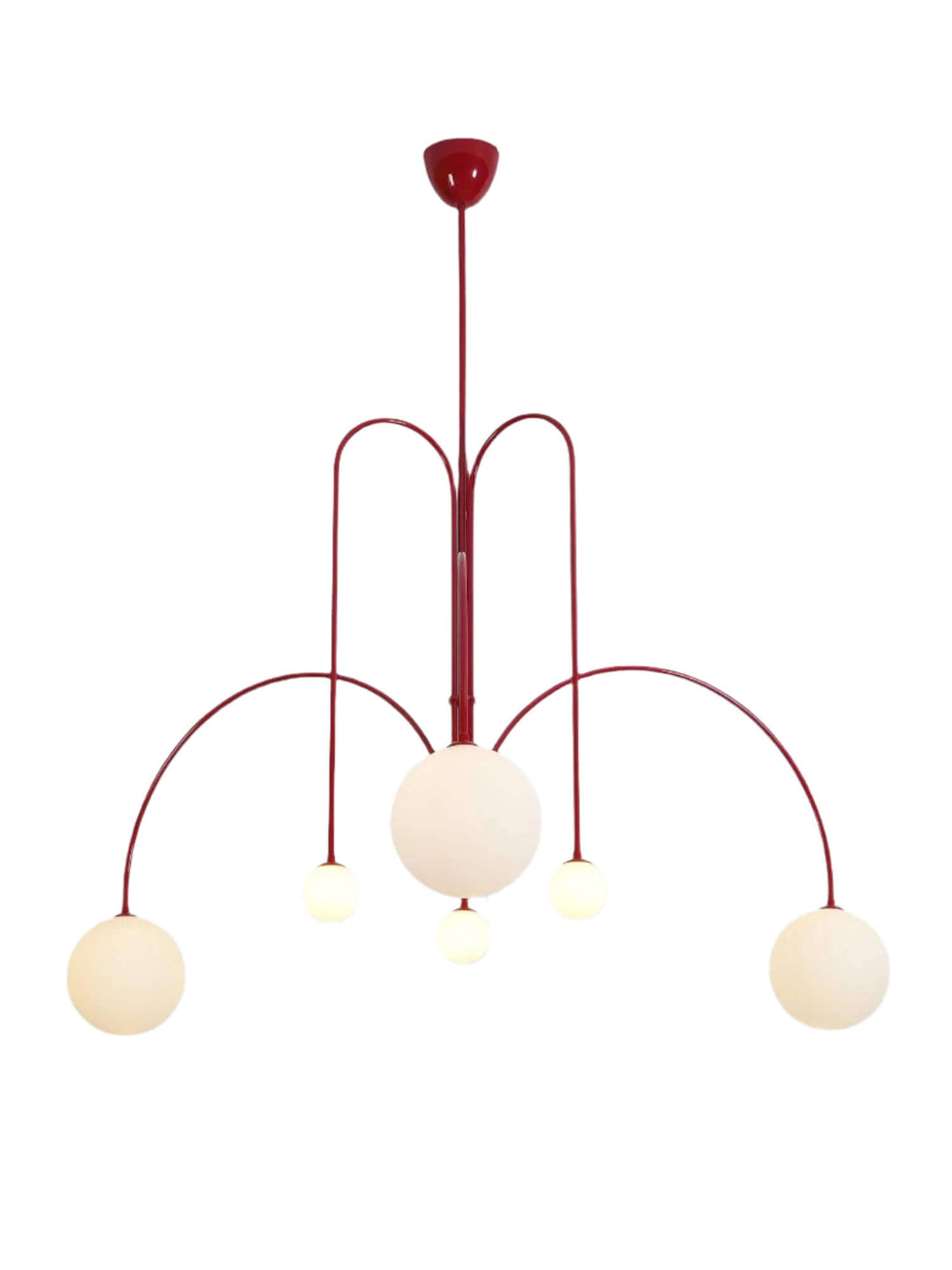 Elegant Glas & Metal Pendel Lampe