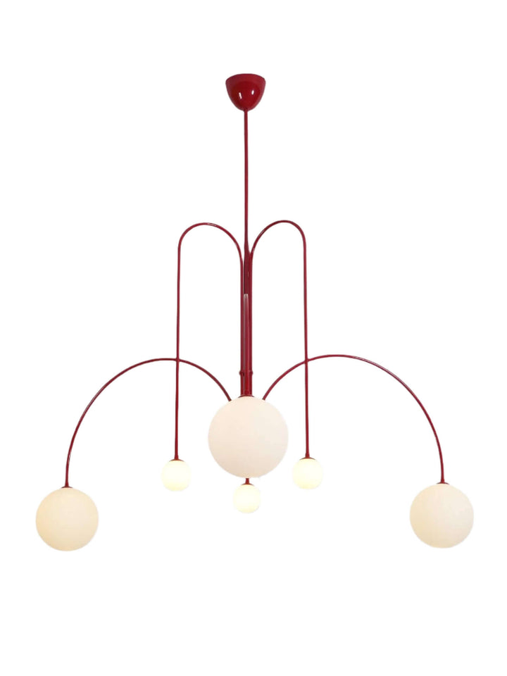 Elegant Glas & Metal Pendel Lampe