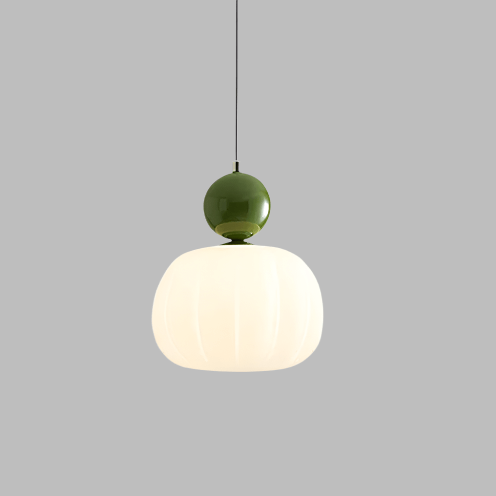 Elegant Græskar Pendellampe, 14 cm