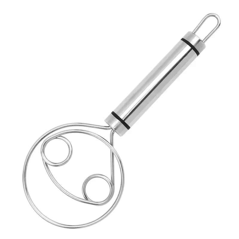 Rustfrit stål dansk dejpisker - Ergonomisk dejmixer