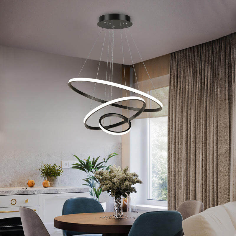 LED Loftloftslampe med 3 Ringen, Dæmpbar
