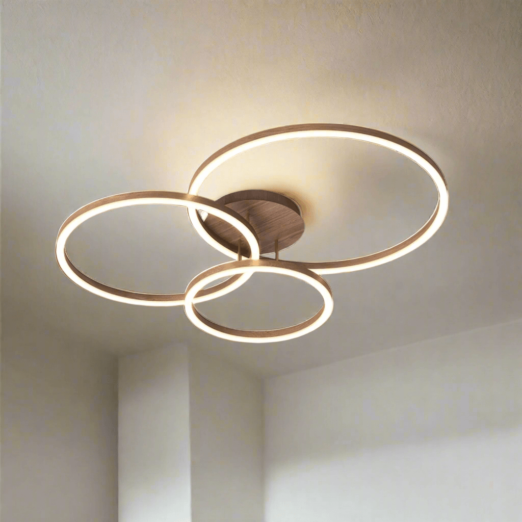 Moderne LED-loftlampe med ringdesign