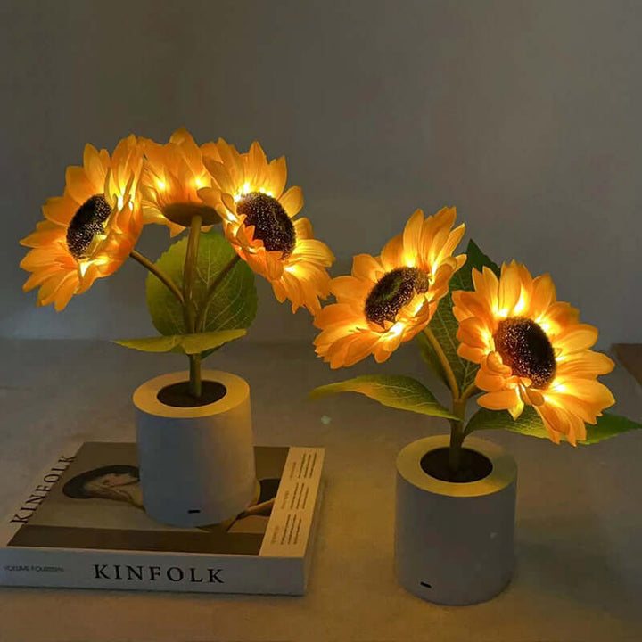 LED Solsikkelampe Stemningslys Dekolampe
