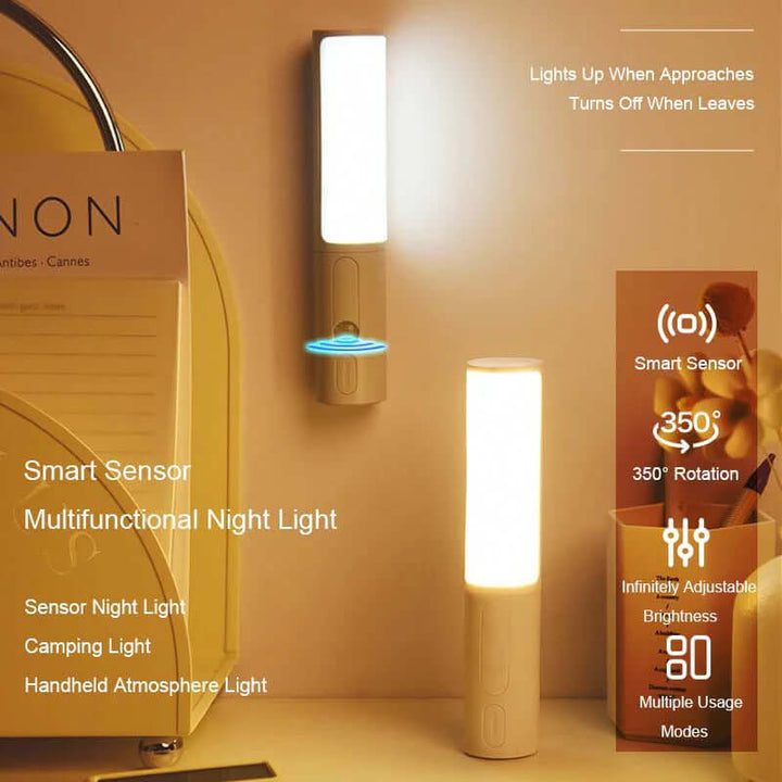 LED-natlampe med bevægelsessensor & dæmpbar