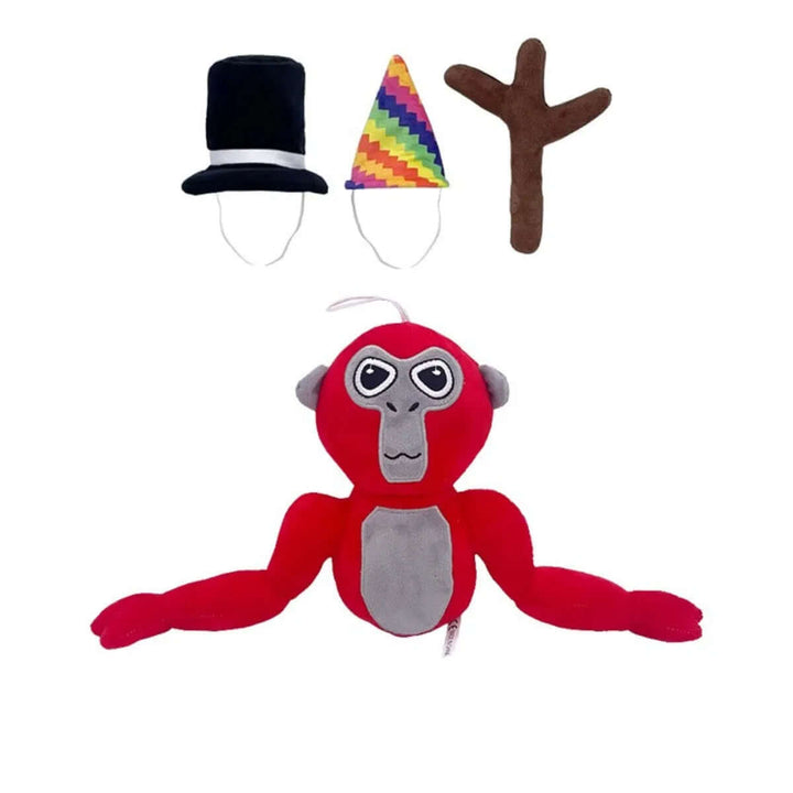 Bunt og blødt gorilla-plysdyr