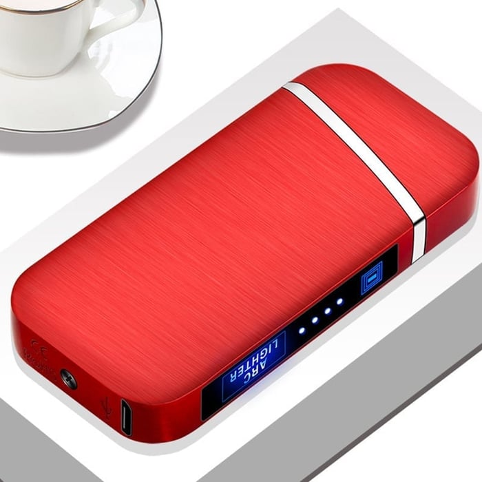 Bærbar, berøringsaktiveret elektrisk lighter. Genopladelig via USB, flammeløs og nem til hverdagsbrug.