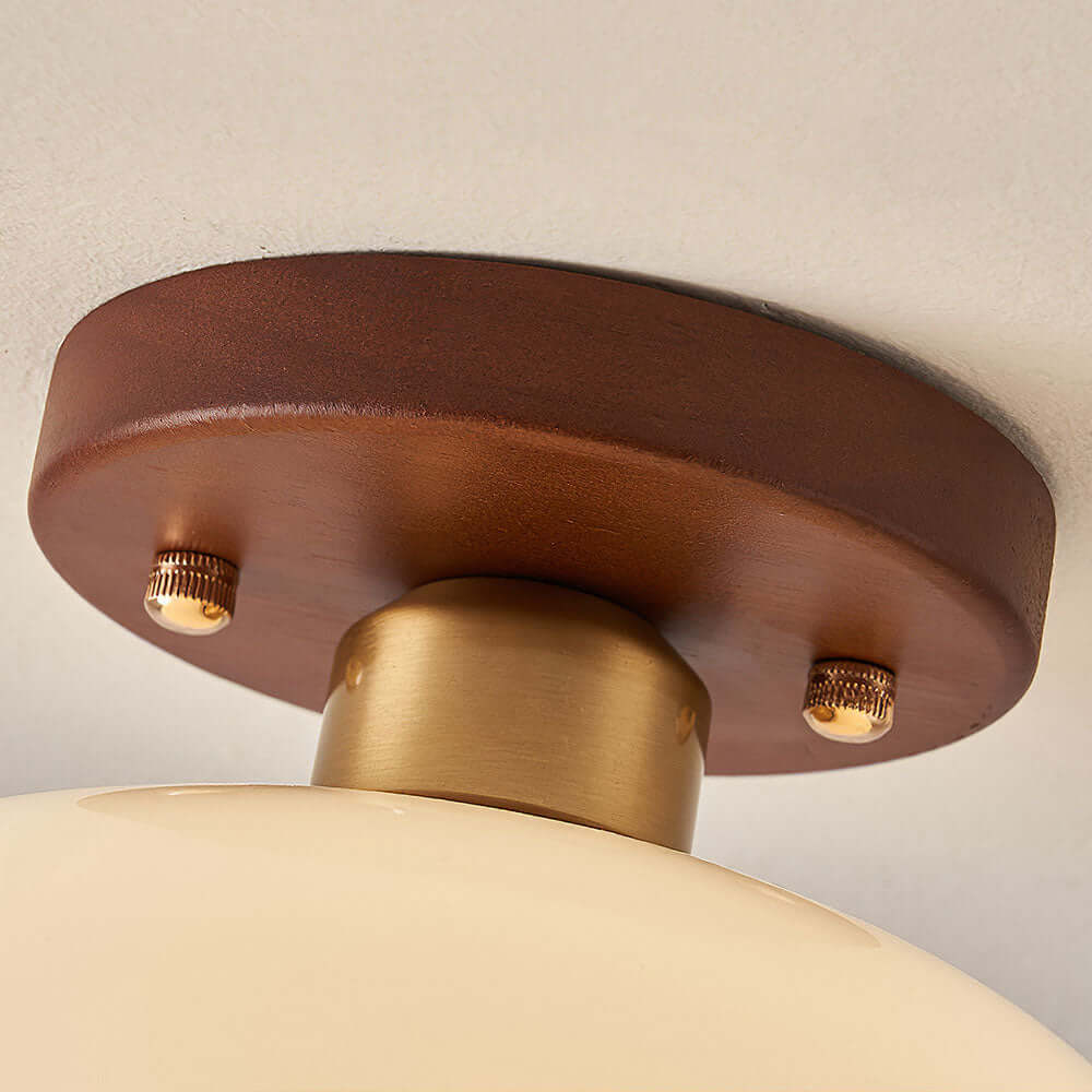 Vintage Hvid Lille Loftslampe til Entré