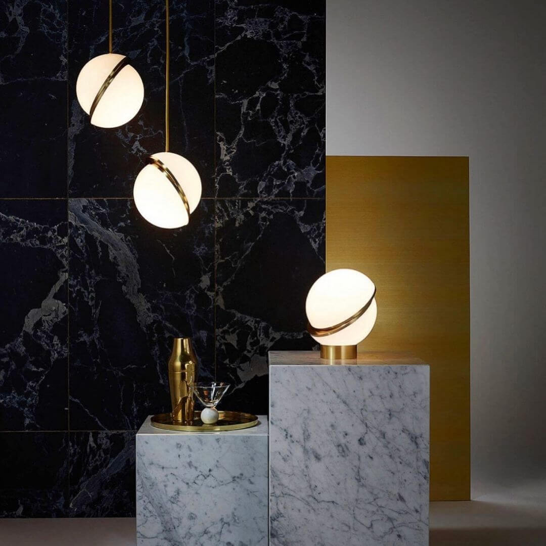 Måneformet Pendellampe i Moderne Design