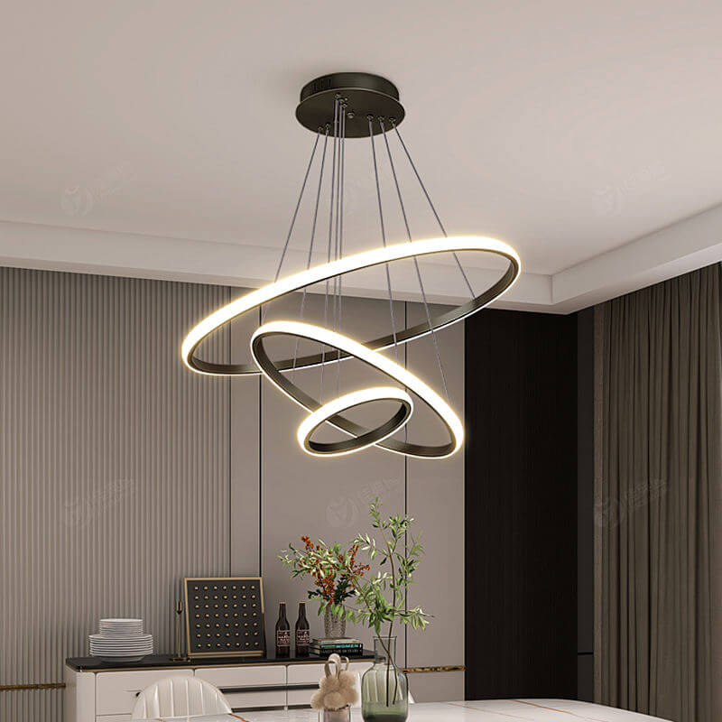 LED Loftloftslampe med 3 Ringen, Dæmpbar
