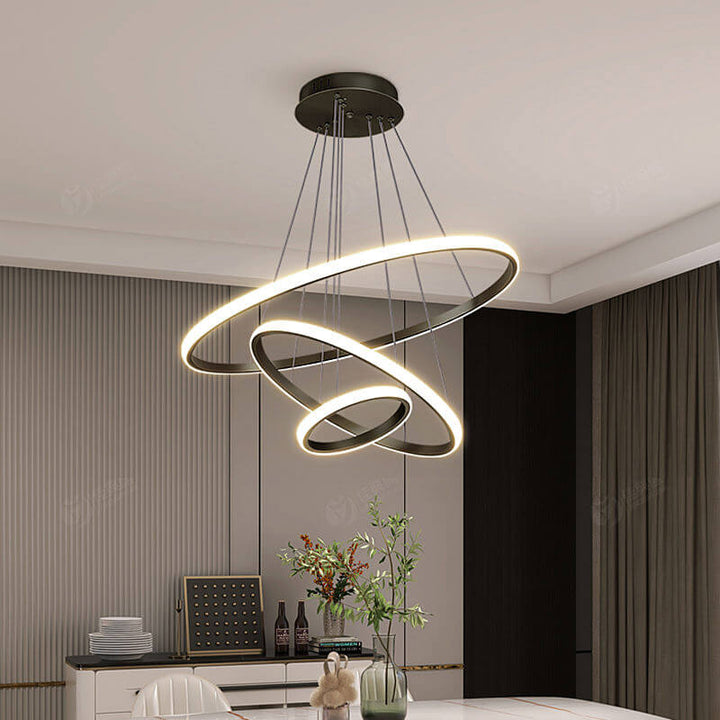 LED Loftloftslampe med 3 Ringen, Dæmpbar