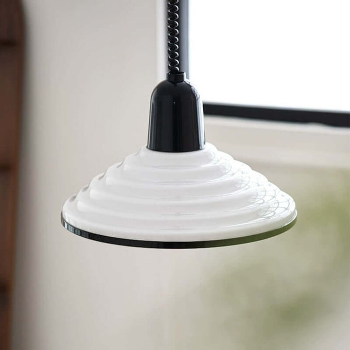 Cremefarvet Glas Pendellampe