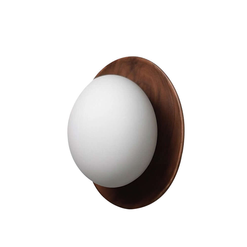Minimalistisk Væglampe Hvid Naturtræ