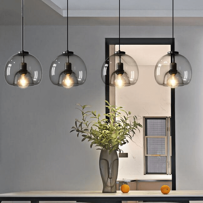 Mundblæst Glas Loftslampe
