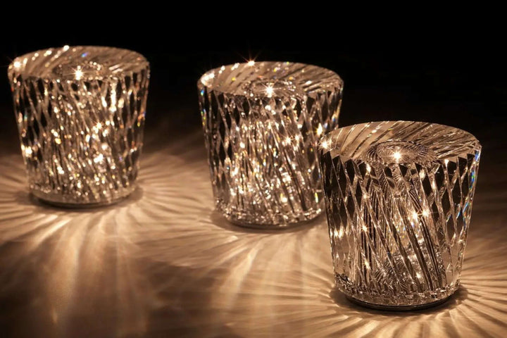 Elegant LED Krystal Diamant Bordlampe