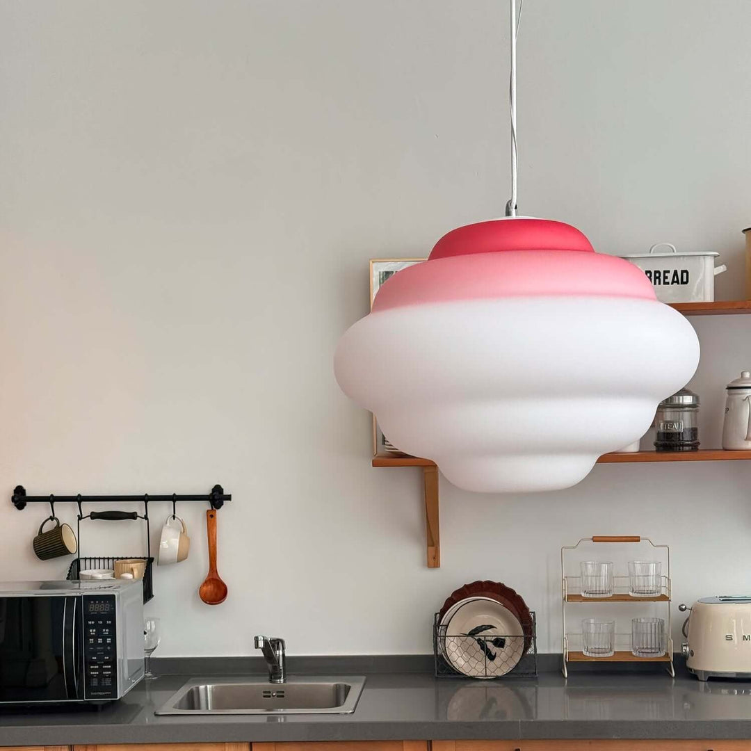 Gradient Sky Cloud Pendel Lampe