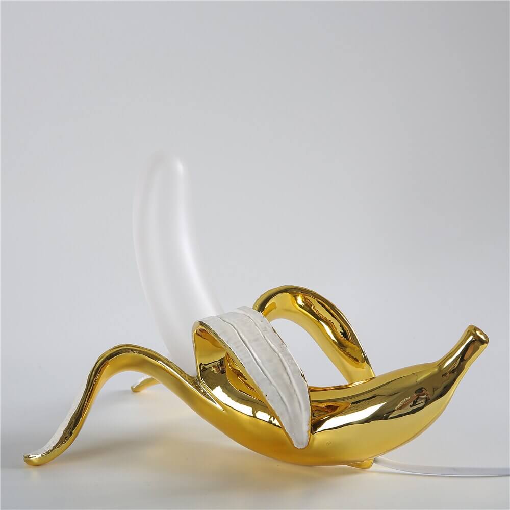 Elegant Art Deco Bordlampe med Banandesign