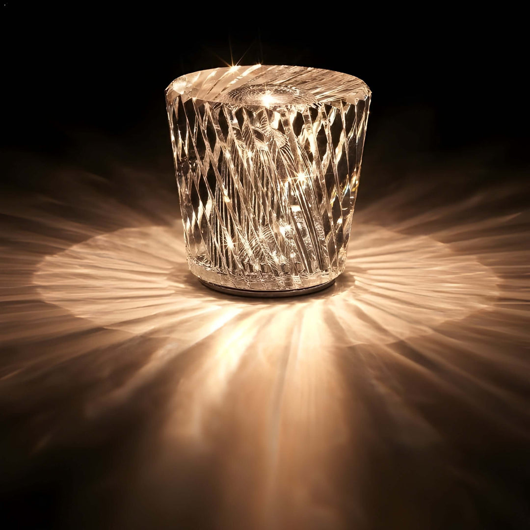 Elegant LED Krystal Diamant Bordlampe