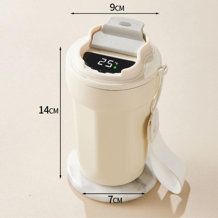 Isoleret termokop 450ml med LED temperaturvisning