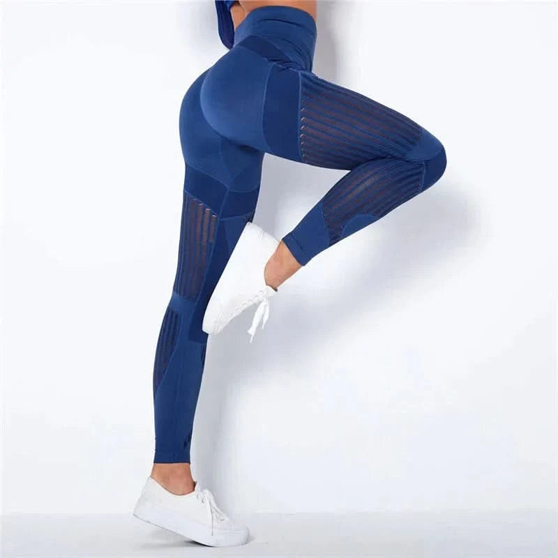 Elegante anti-cellulite træningsleggings til kvinder, skaber en udglattet silhuet og giver komfort.