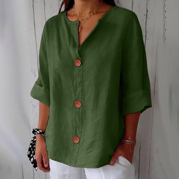 Dame casual bluse, sommerbluse, forårsbluse. Let, luftig og stilfuld. Perfekt til kvinder i store størrelser.