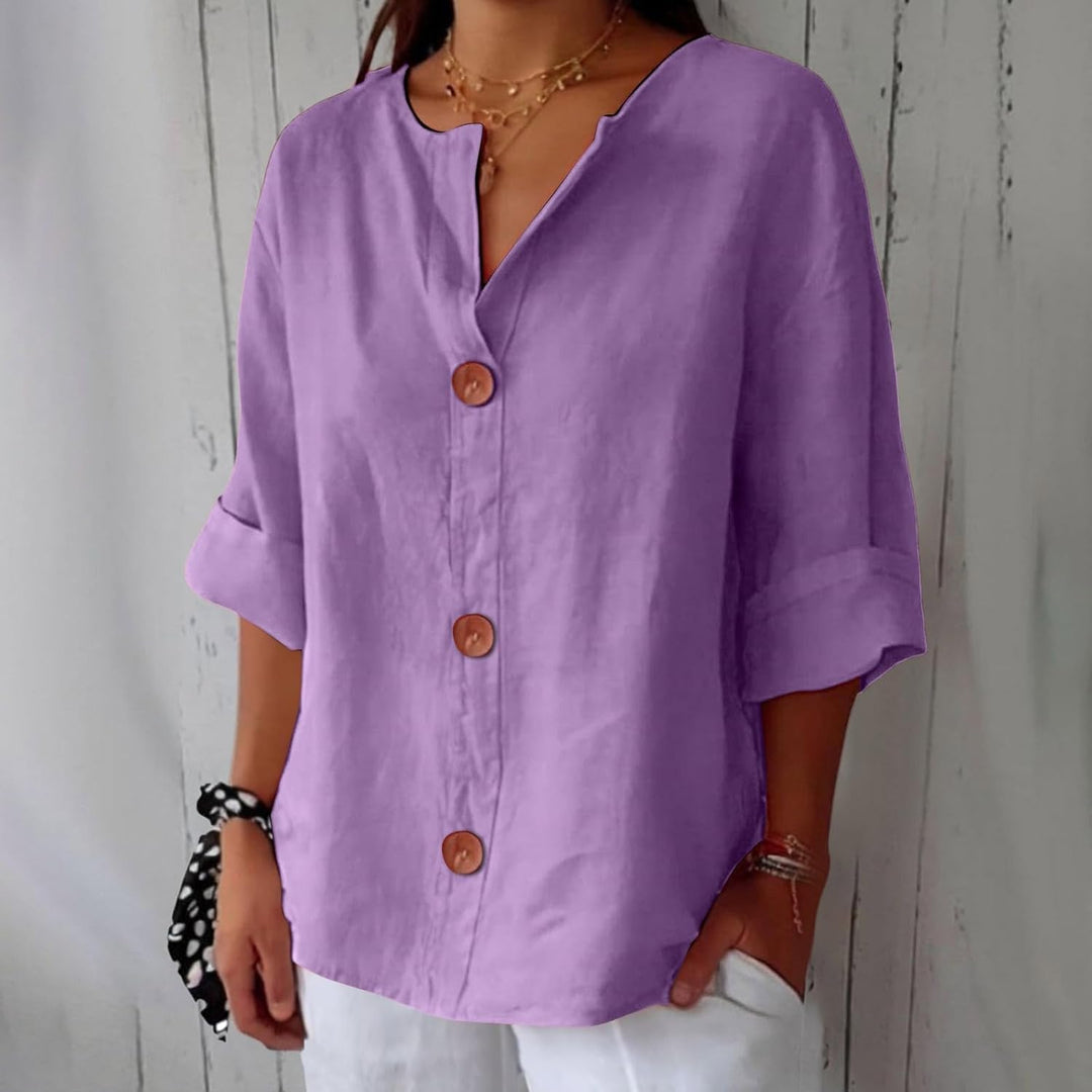 Komfortabel damebluse til forår og sommer. Casual stil med et elegant touch, perfekt til alle dage.