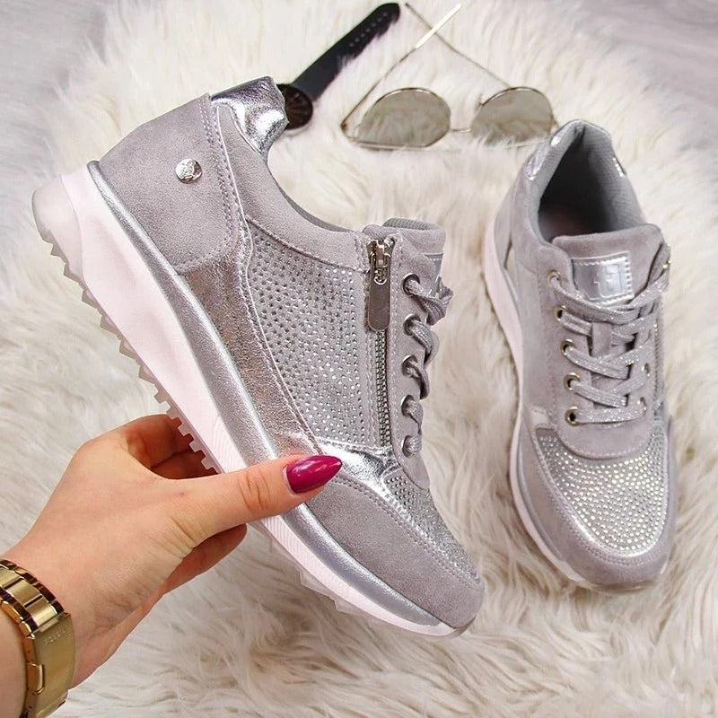 Moderne orthopædiske sneakers til damer, der fremmer fodens sundhed og tilbyder stil.