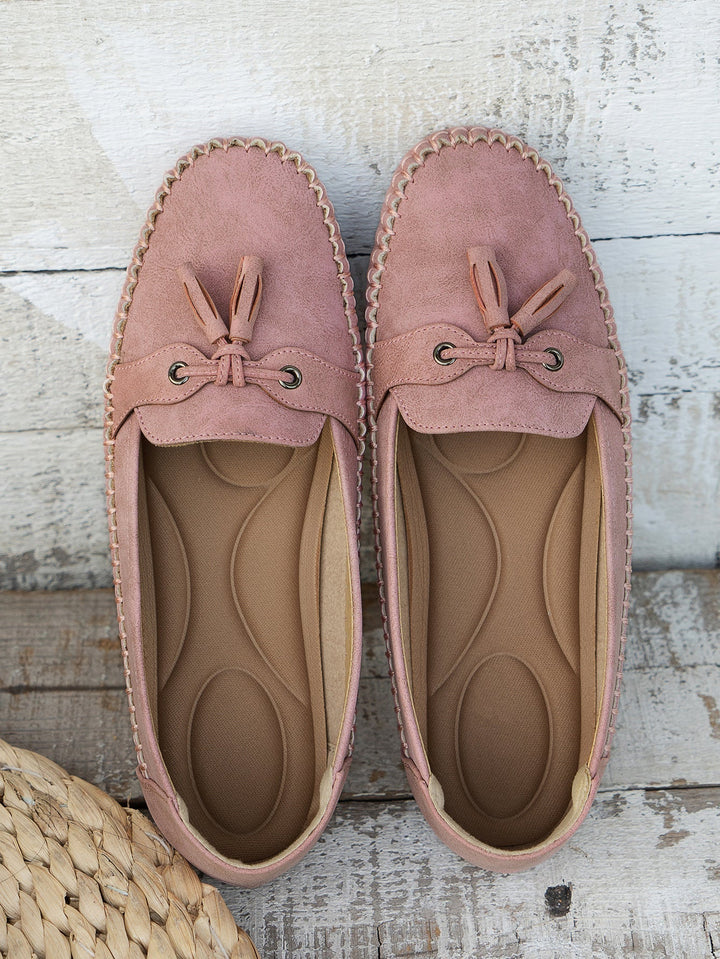 Komfortable og stilfulde ortopædiske loafers i beige, et must-have for sunde fødder.