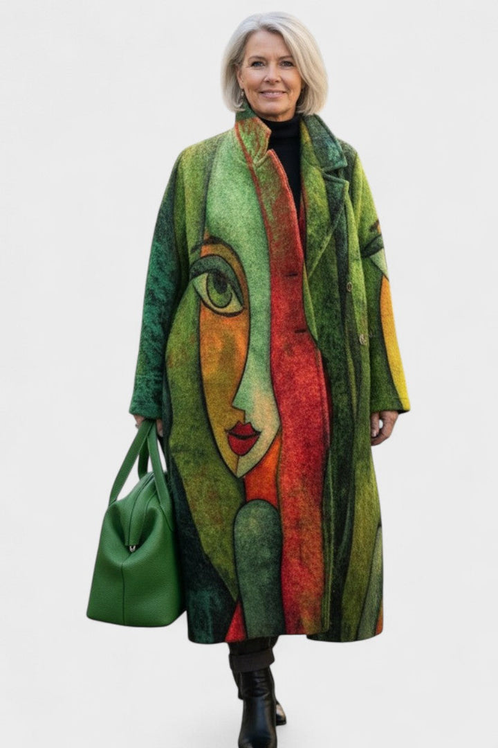 Elegant oversize damejakke, en stilfuld modejakke. Komfortabel og smart til kvinder i hverdagen.