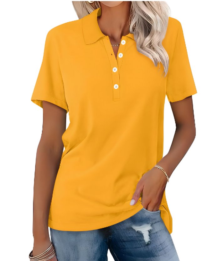 Moderne dame polo med klassisk pasform. Kortærmet og elegant, ideel til nutidens kvinde.