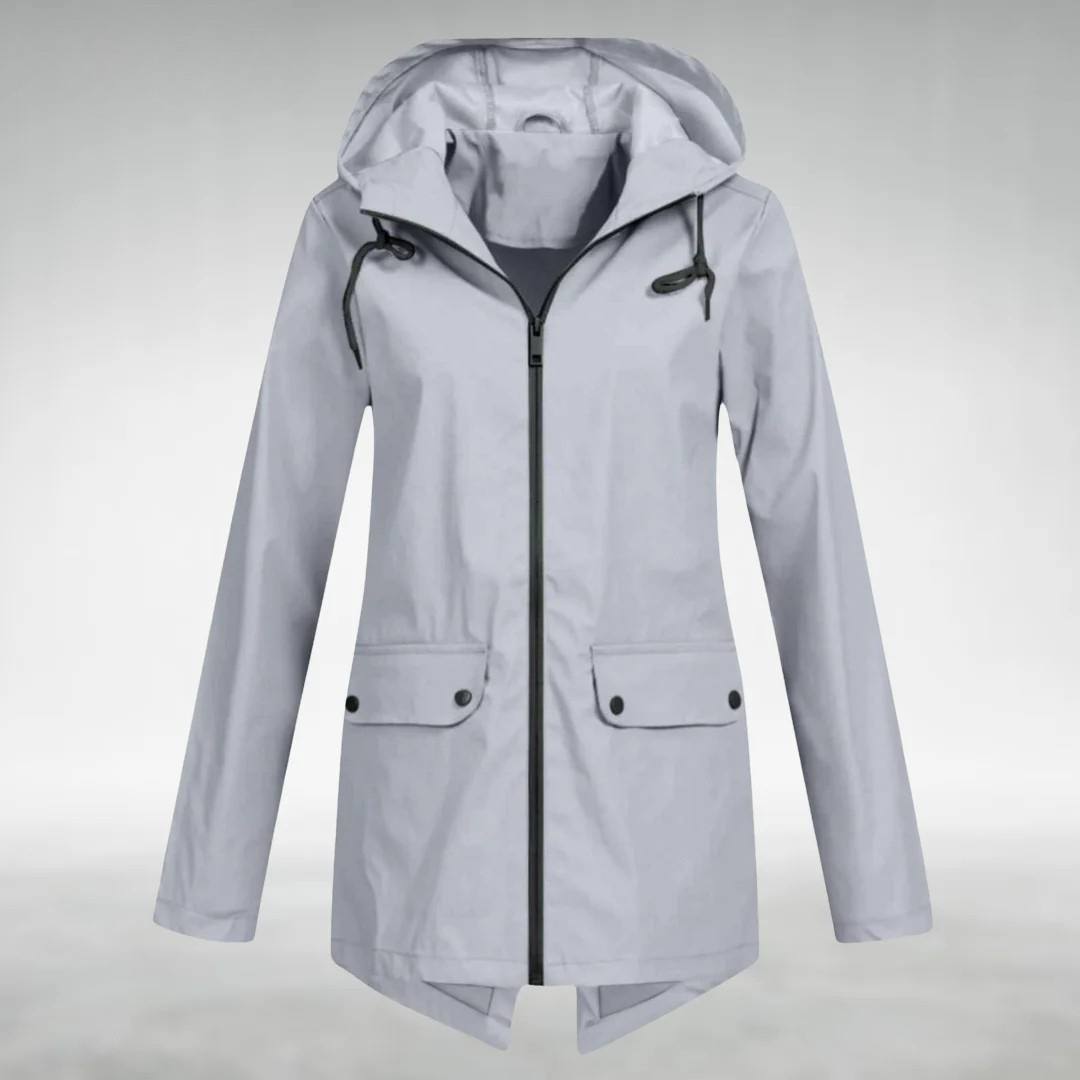 Komfortabel, figursyet softshell hættejakke til kvinder, ideel som overgangsjakke.