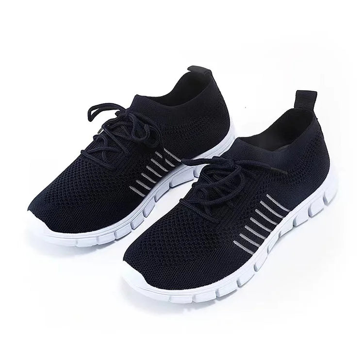 Kvinders ortopædiske sneakers i grå, ergonomisk designet, kunstlæder, alsidig at kombinere, perfekt bærekomfort