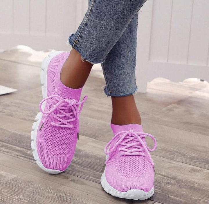 Kvinders ortopædiske sneakers i grå, ergonomisk designet, kunstlæder, alsidig at kombinere, perfekt bærekomfort