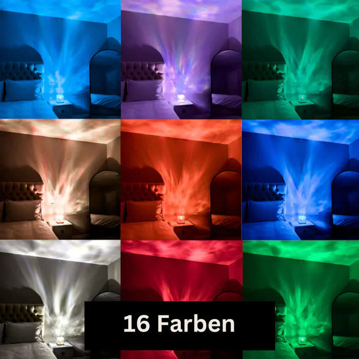 Nordlys Projektor Lampe - 16 Farver LED