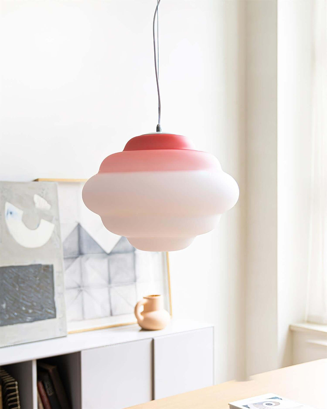 Gradient Sky Cloud Pendel Lampe