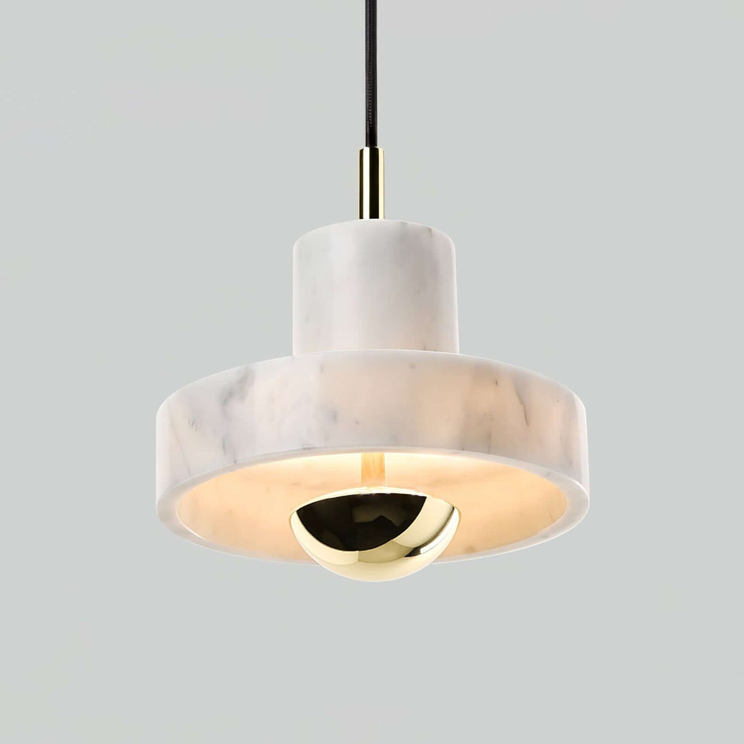 Marmor Pendellampe med Integreret LED-Lys