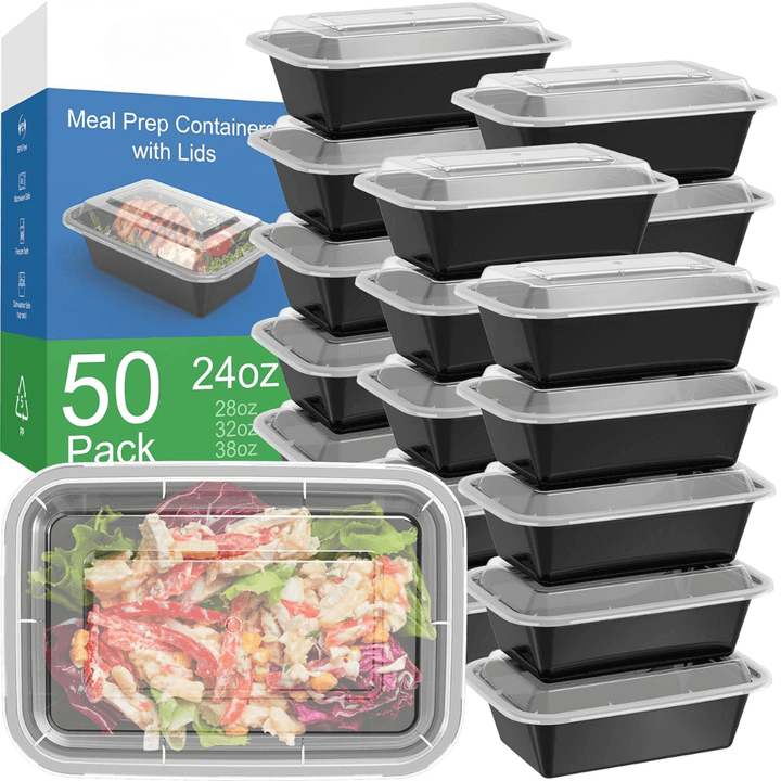 50 Genanvendelige Madforberedelsesbeholdere 700ml