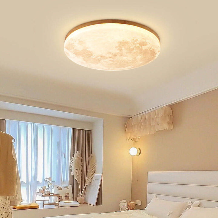 Måneformet LED Loftlampe - Moderne Design