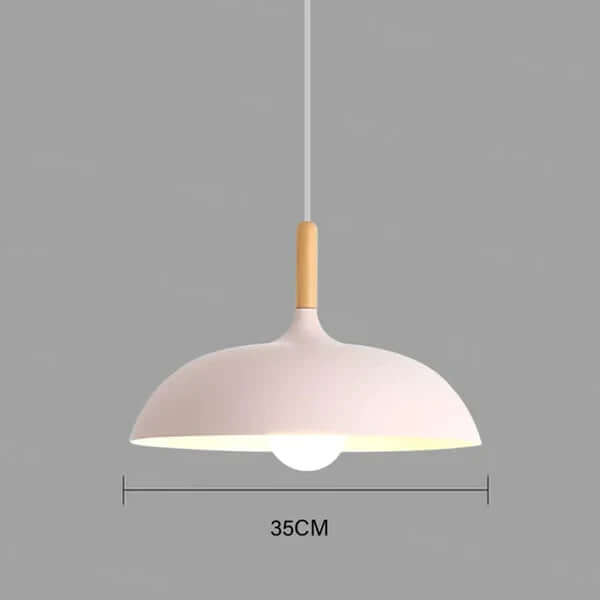 Skandinavisk Egetræ Loftlampe