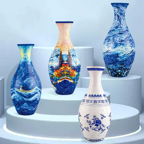 Unik indretning: personlig 3D puslespil blomstervase, et sjovt og stilfuldt DIY projekt.