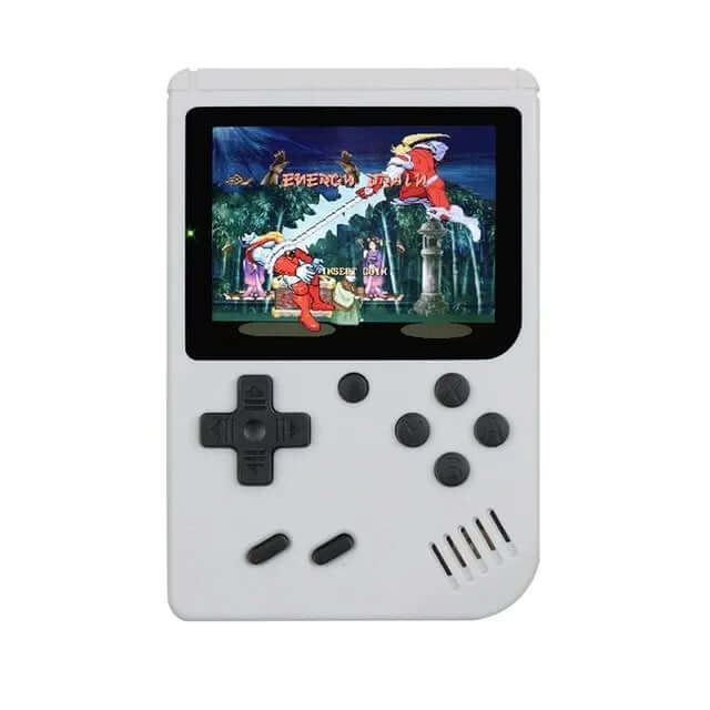 Bærbar retro-konsol med 400 spil